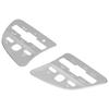 2pcs Round Steering Wheel Button Trim Cover Replacement for Mercedes Benz A / B / C / E Class 2020