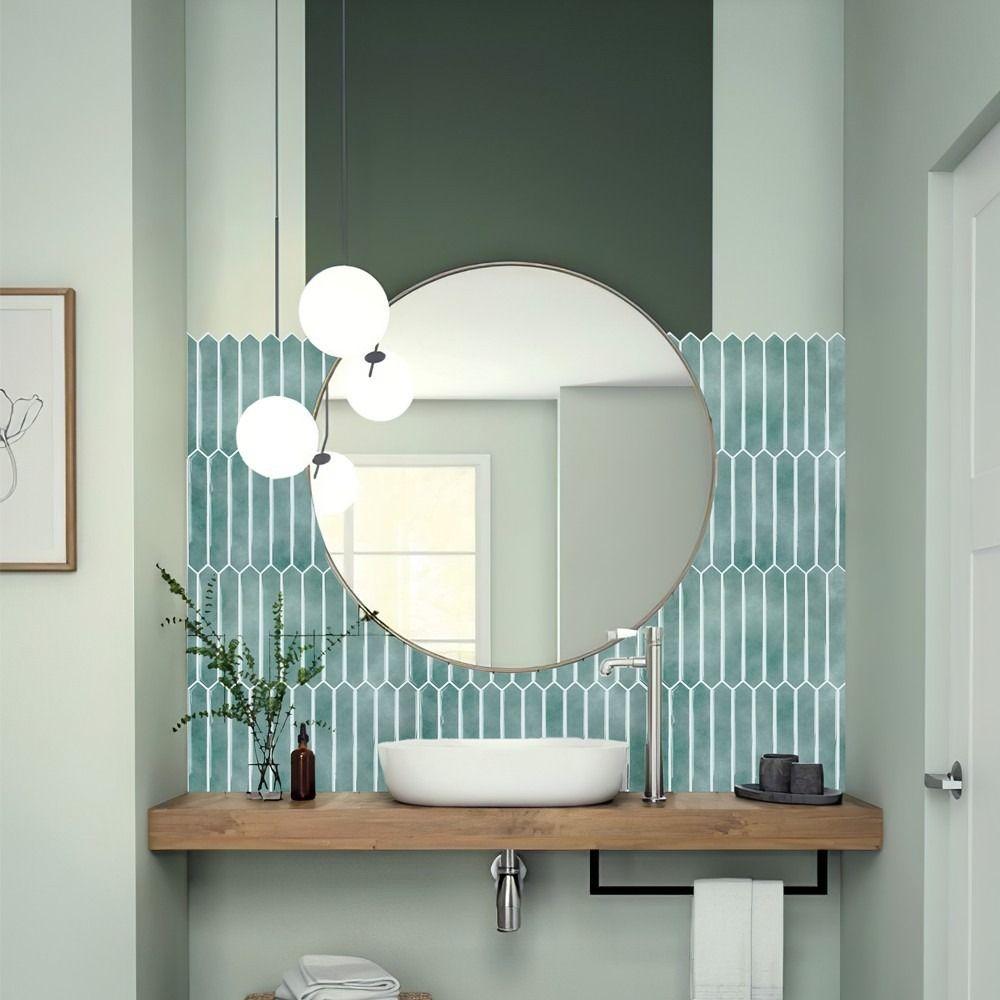Waterproof Wallpaper 11.8"x11.8" Peel and Stick Backsplash Durable Stick Tile  for Kitchen Bathroom
