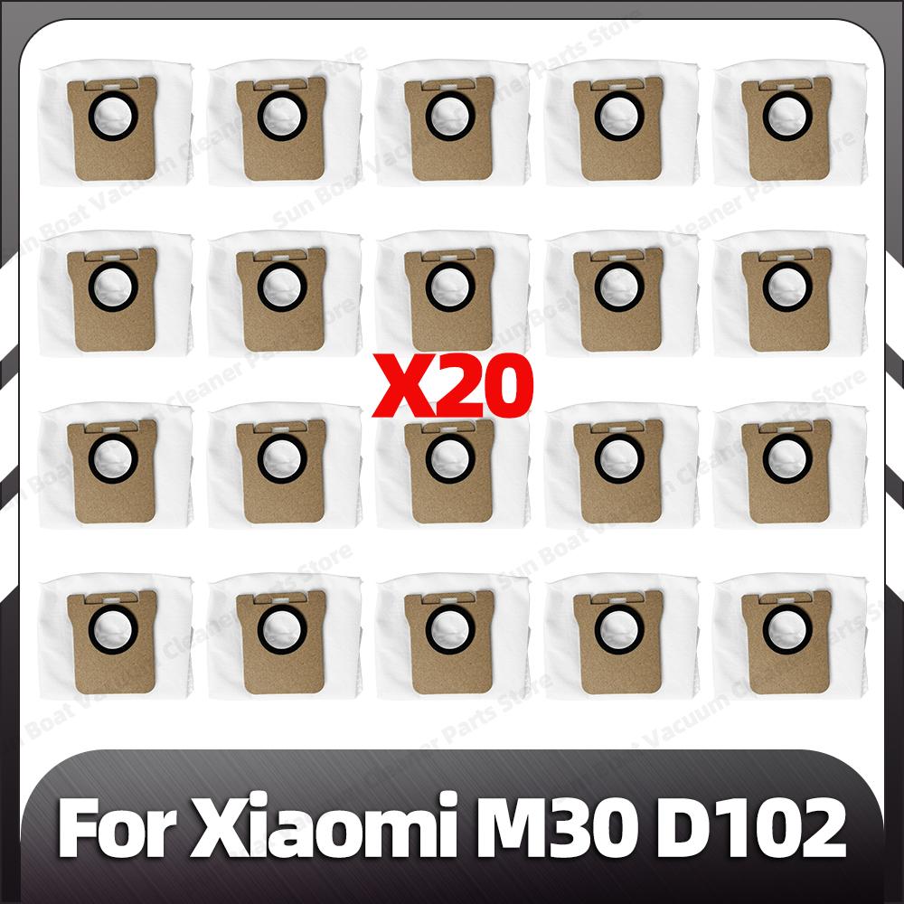 Compatible for Xiaomi M30 D102 Replacement Main Side Brush Mop Pad Dust Bags Spare Parts Accessories