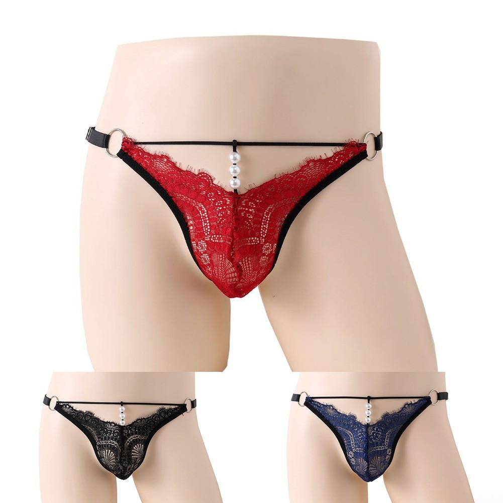 Solid Underwear T-Back Thongs Underpants 1pc Briefs