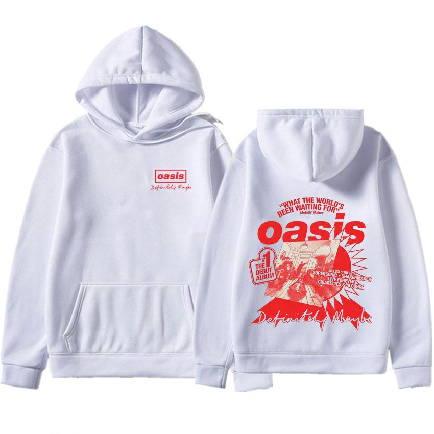 Oasis Punk Hoodie Loose Casual Pullover High Quality Y2k Clothes Pop Oversized Tracksuit Autumn Winter Sweatshirt Unisex