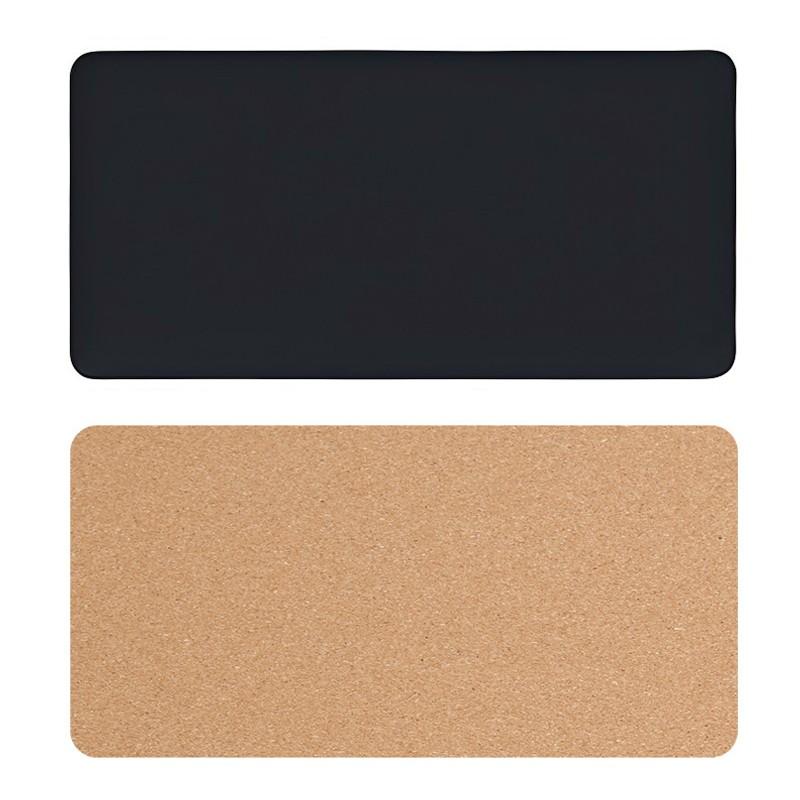 Anti-Slip Laminated Cork Desk Blotter, Premium PU Leather Large Mouse Pad for Office Laptop Desk Protection