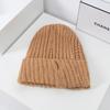Korean-style slouchy hat for women, autumn and winter, plain thick woolen hat, large head circumference, makes the face look smaller, cold weather