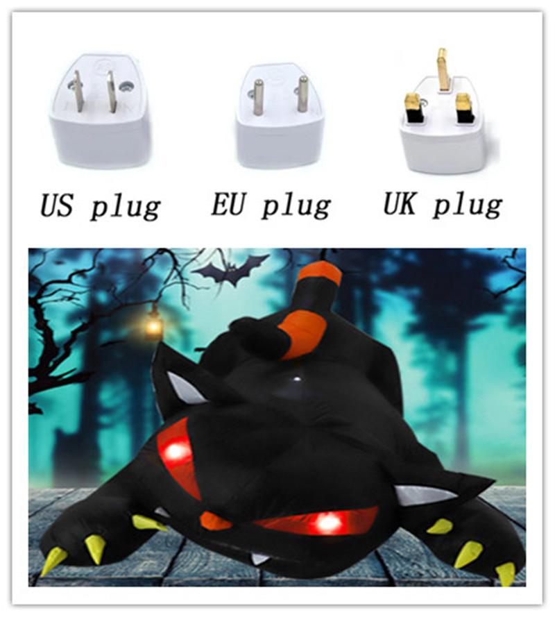 Halloween Inflatable Decoration Courtyard Prop Built-in LED Lights Inflatable Model Outdoor Ornament Party New Year Garden Decor