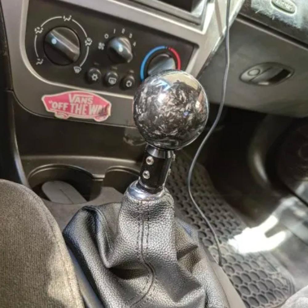 Racing Carbon Fiber Gear Shift Knob Universal Automotive Manual Shifter Stick Head Oval Shape Style Car Interior Upgrade