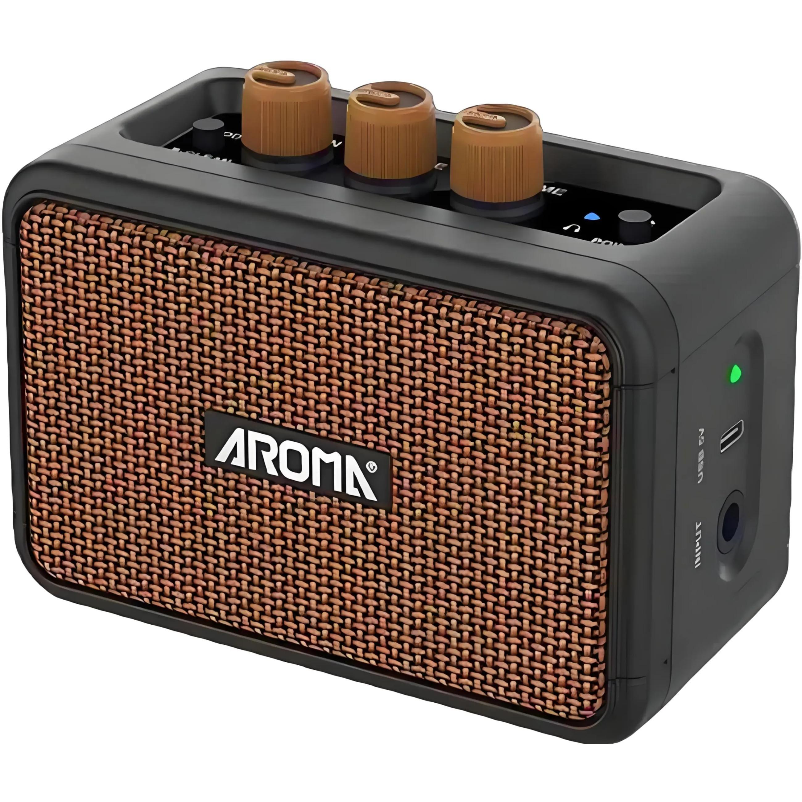 AG-04 Guitar Amplifier, Rechargeable Wireless Mini Electric Guitar Bluetooth Audio Amp with Clean and Overdrive Effects