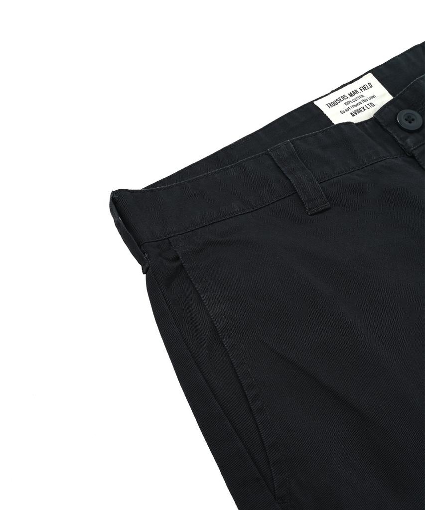 Abilegseu Basic Washed Officer Chino Pants / 7832910003 Black