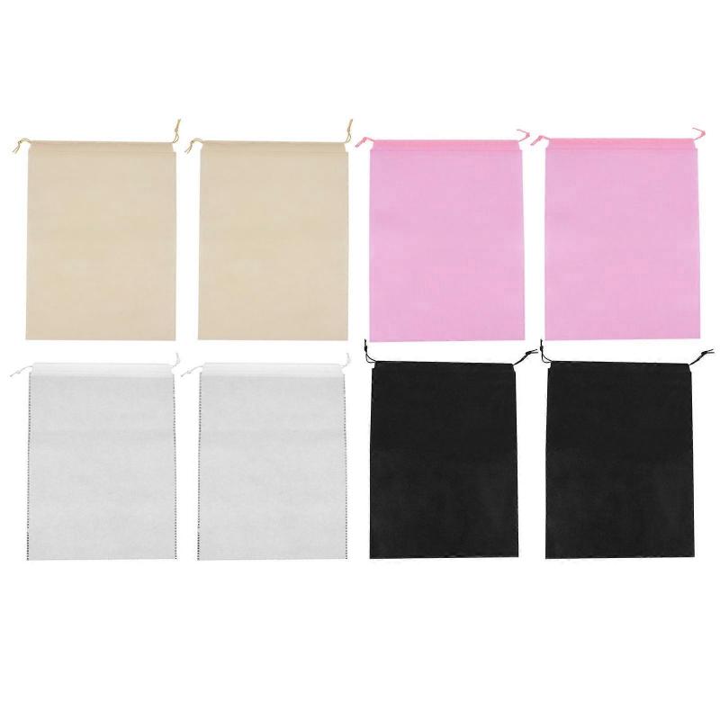 Shoes Storage Bags Drawstring Non-Woven Organizer for 8Pcs Travel Use