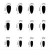 Almond Press On Nail Glossy Fake Nail Stick On Nail In 12 Sizes,24 Pcs French Nail Tips for DIY Nail Art Decorations