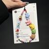 Cute Animal Beaded Mobile Phone Chain Lanyard Keychain Pendants Sweet Charm Girly Bag Hanging Ornaments Couple Decoration Gifts