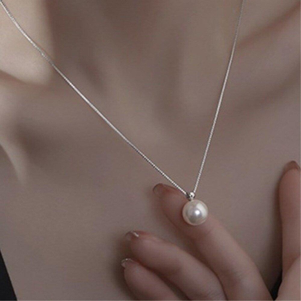[Osjarak] Pearl Bead Round Necklace for Women's Anniversary