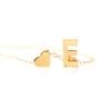 Fashion A-Z 26 Letters Initial Alphabet Heart Necklace Stainless Steel Heart Pendants Necklaces For Women