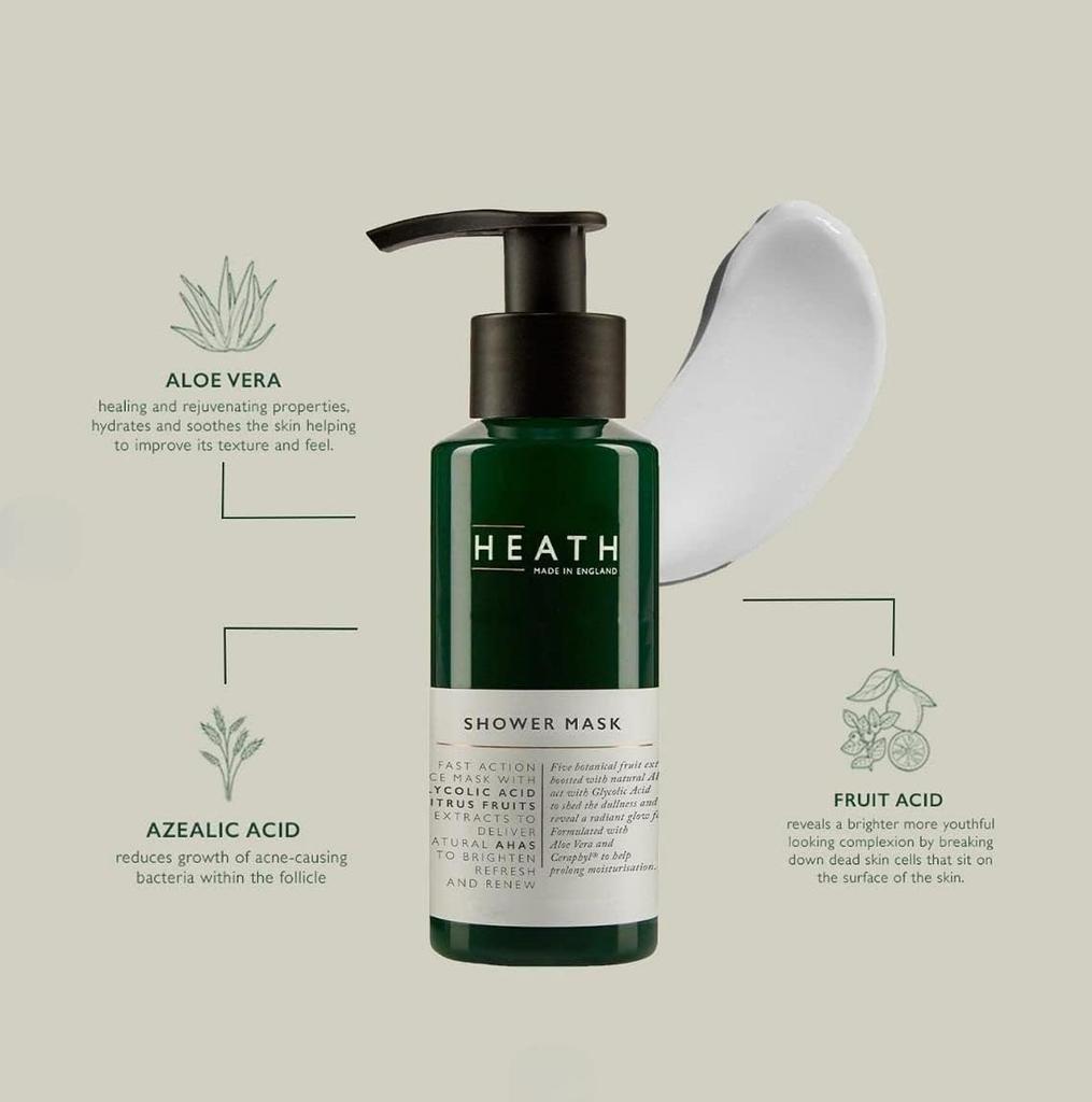 HEATH Deep Cleansing Face 85ml Lemon Apply before cleansing mask removes and dead skin Prevents cleans and makes a great Men's Mask, - Scent. washing.