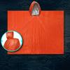 Noodoverlevingsponcho met thermische capuchon, draagbare outdoor deken met waterdichte en winddichte folie, ideaal voor kamperen, wandelen en reizen.