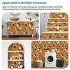 Halloween Sticker Collage Wallpaper 22.83"X118" Waterproof Wallpaper for Living Room/Bedroom/Bathroom PVC Wall Sticker