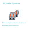 34/50pcs Lever Wire Connector For Quick Connection 28-12 AWG 1-to-1 In-line Wire Connector Compact Splice Insulated Terminal