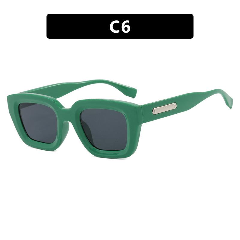 

Квадратные Солнцезащитные очки Маленькая оправа Модные Солнцезащитные очки Персонализированные Солнцезащитные очки Ретро Фото Женские As shown in the picture