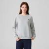 Winter New Women's Round Neck Sweatshirt with Small Embroidery on the Chest Simple and Elegant Casual Versatile Thick