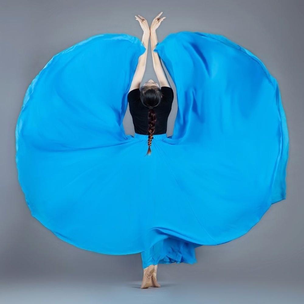 720 Graden Zigeunervrouwen Rok Carnaval Grote Zwaai Spaanse Flamenco Rok Stijldans Hoge Taille Paso Doble Dansjurk Vrouwen