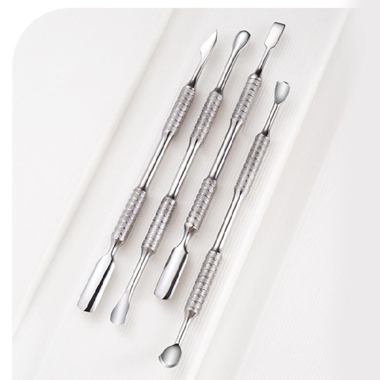 Cuticle Pusher Stainless Steel Nail Polishs Remover Metal Spatula Cuticle Pusher