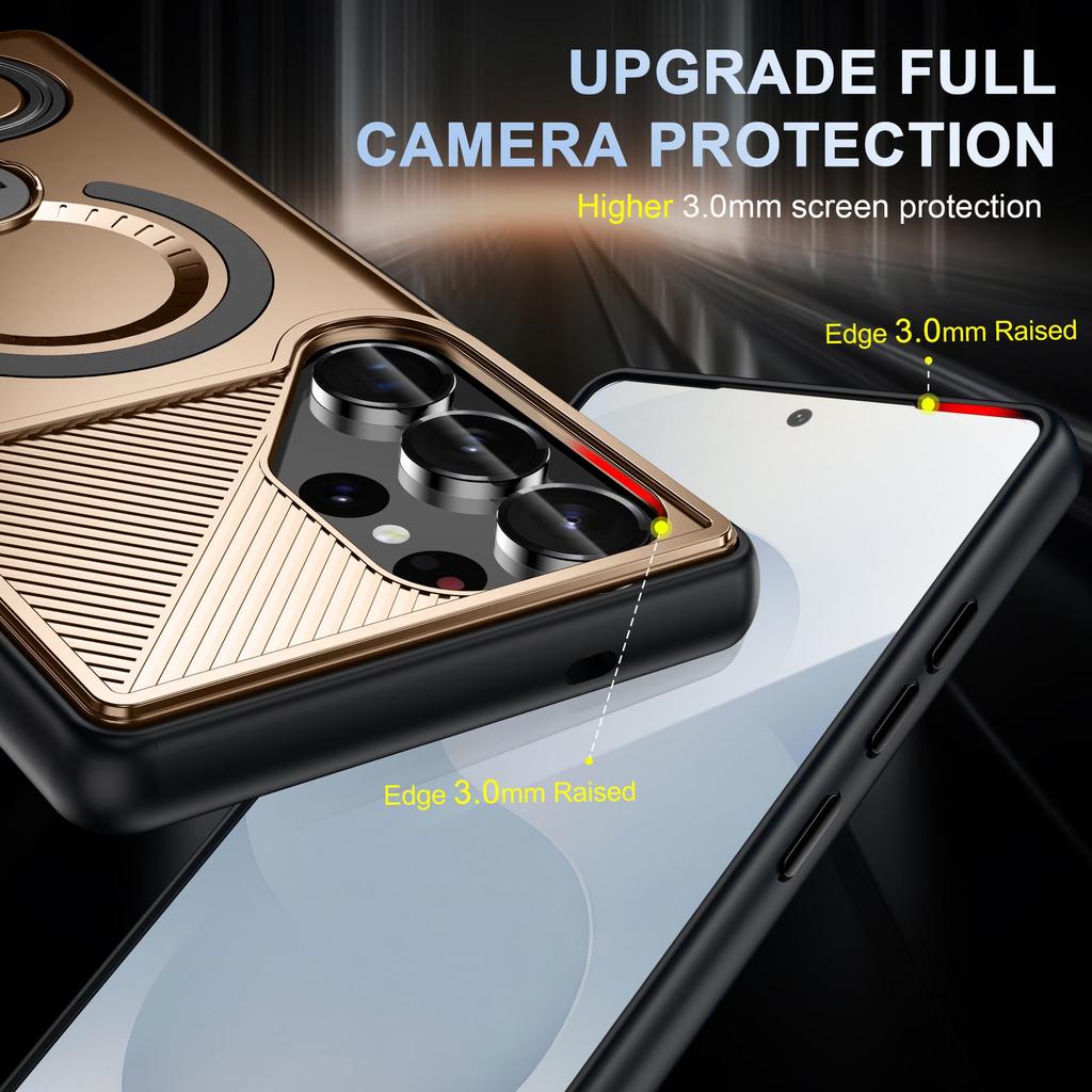 Samsung S25 Ultra Dual Ring Stand Magnetic Drop-Proof Case for S24 PLUS A16/A26