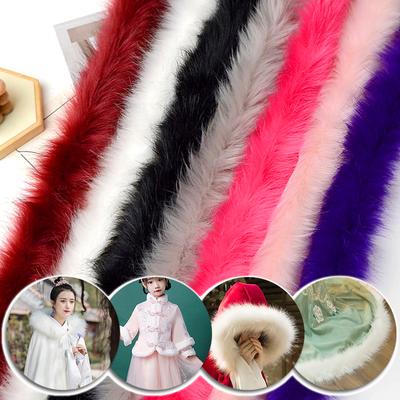 1PC Mode Plüsch Rand Künstliche Pelz Kleidung Materialien Trim Bänder DIY Nähen Kostüm Band Bänder