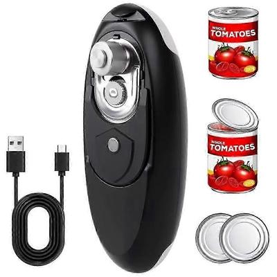 Apriscatole Elettrico, Apriscatole Elettrico Ricaricabile per Anziani con Artrite, Bordo Liscio, Sicuro per Alimenti, Apriscatole a Taglio Laterale