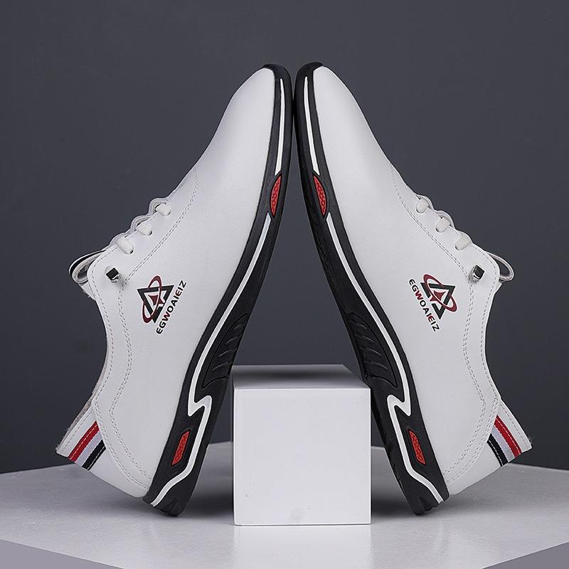 Fashion Designer Cow Leather Casual Sneakers for Men Spring Autumn Soft-soled Casual Men's Shoes Fashion Light Male Sports Shoes