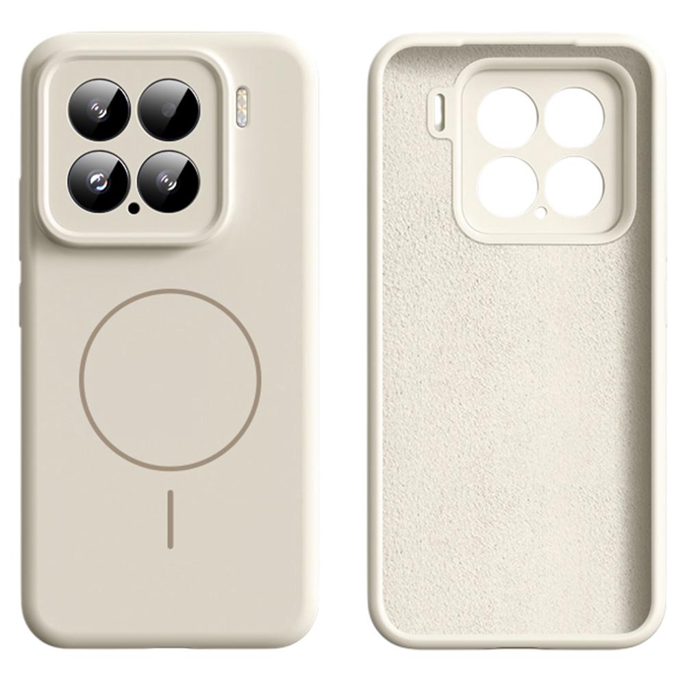 For Xiaomi 15 Case Compatible with MagSafe Soft Skin-Touch Liquid Silicone+PC Phone Cover