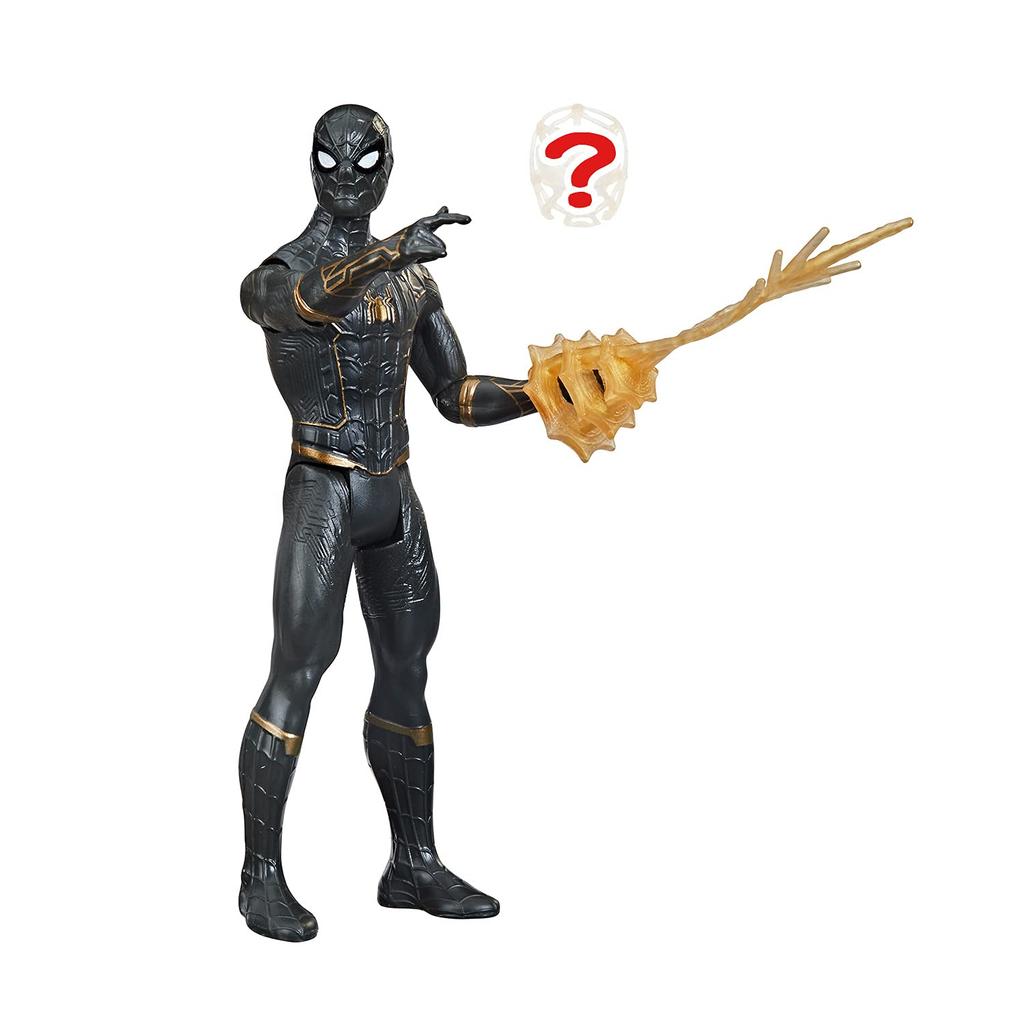Hasbro Marvel Spider-Man: No Way Home Mystery Web Gear/Black & Gold Suit Spider-Man Action Figure F1913 Authentic