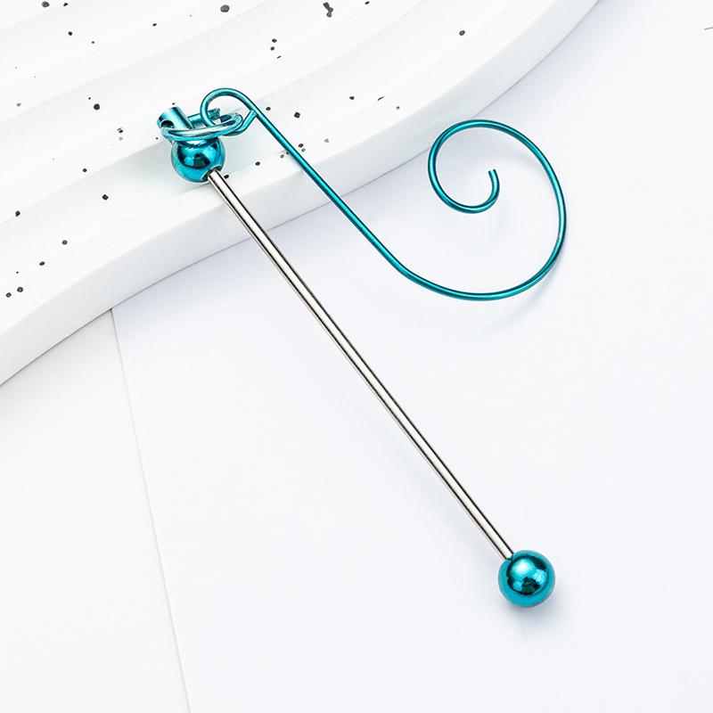 Beadable Metal Christmas Hangers For Crafting And Tree Decoration Colorful Hanging Hook Craft Accessories