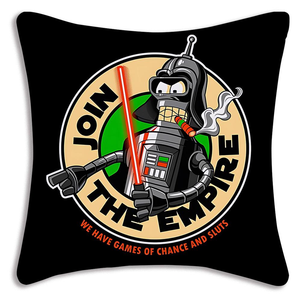Classic movie F-Futuramas Pillow Covers Cartoon Sofa Decorative Home Double-sided Printing Short Plush Cute Cushion Cover