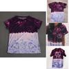 Elephant Print T Shirt For Women With Polyester Fabric Summer Casual Short Sleeve Top For Teen Girls