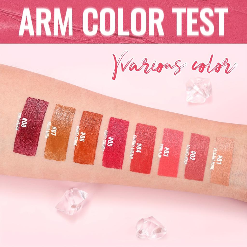 Nourishing Lipstick Waterproof Lip Gloss Sweat-Resistant, Long-Lasting Moisturization, Rich Color Payoff for Full, Lustrous Lips