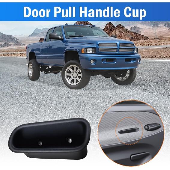 Interior Door Handle, 04741404, 4741404, Compatible with Dodge Ram 1500 1994-2001, 2500/3500 1994-2002, Car Door Handle Inside Cover Door Pull Handle