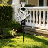 Solar-Gartenleuchten & Kräuter-Pflanzstecker - Wasserdichte schwarze Staket-Etiketten mit LED für die Außendekoration