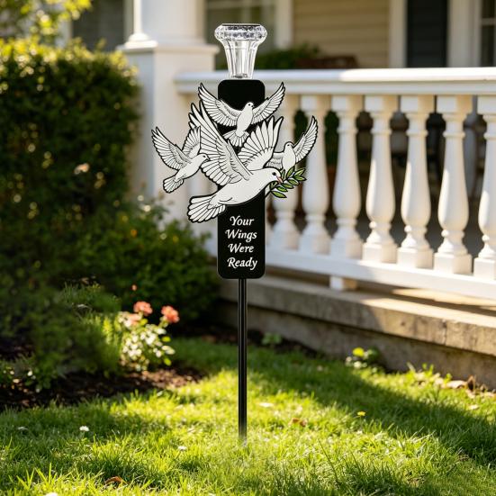 Solar-Gartenleuchten & Kräuter-Pflanzstecker - Wasserdichte schwarze Staket-Etiketten mit LED für die Außendekoration