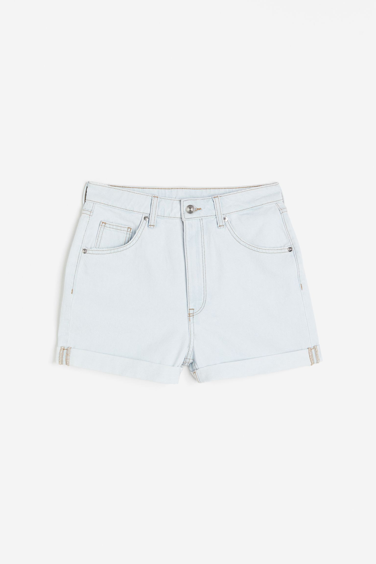 

Джинсовые шорты с завышенной талией