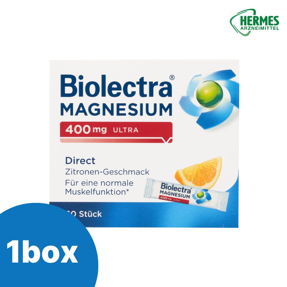 Biolectra Magnesium 400mg Ultra Direct 60 packets 2 pcs monthly supply Germany 60 tablets 1 pcs