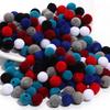 100Pcs 8mm Velvet Fabric Resin Beads Colored Loose Spacer Round Beads For Jewelry Making DIY Charm Bracelet Necklace Wholesale