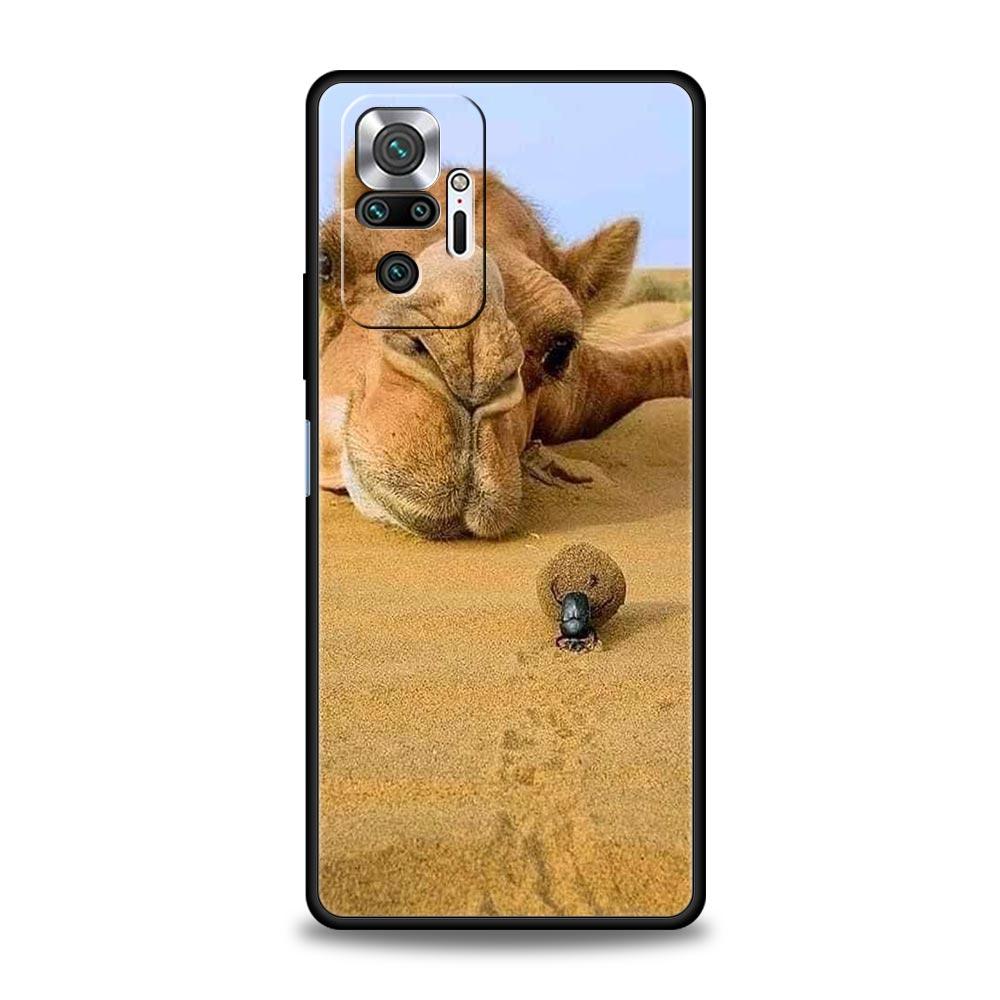 Animal Camel Phone Case Cover for Redmi 14C 10C Note 15 14 13 12 10 11 K40 Pro Plus 5G Shockproof Soft TPU Shell Fundas Capas