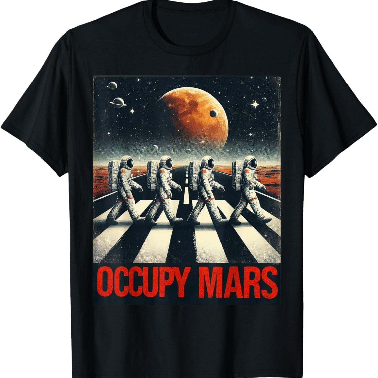 

Astronauts Walking on Mars Occupy Mars T-Shirt XXXXXL чорний