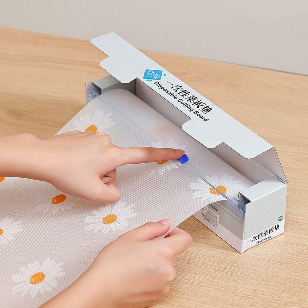 

Plastic Chopping Boards Paper POE Cutting Board Mat Antibacterial Cutting Board Paper Picnic Flower With Boxed