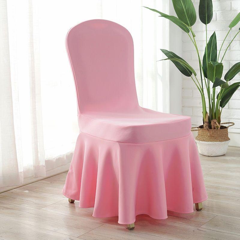 Sun Skirt Elastic Air Layer Chair Cover, Thickened Universal Chair Cover, Hotel Wedding Banquet Chair Cover