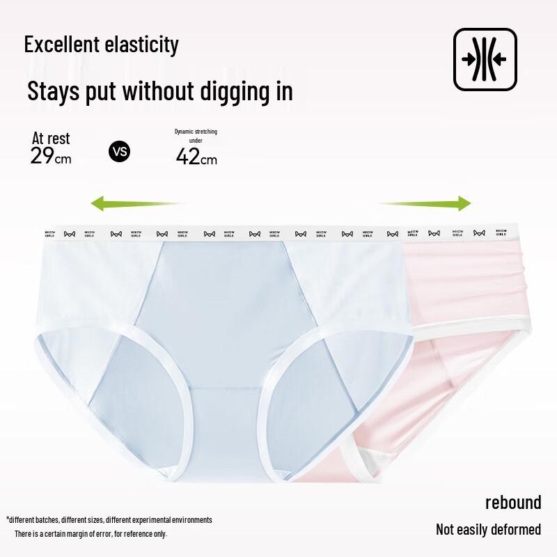 MaoRen Women's Modal Lace Mid-Waist Briefs 3-Pack