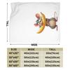 Rat With Banana Personalized Comfortable Party An UltraSoft Micro Fleece Blanket