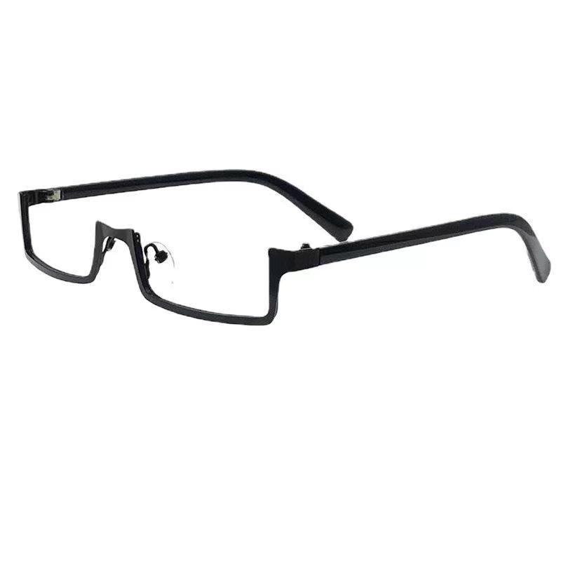 Département Abstinence, Sans Verres, Monture de lunettes décorative demi-monture, Tir de rue personnalisé, Vent Sœur Impériale, Désir Pur demi-monture