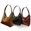 Wine Red Underarm Bag korean Style Tote Bag Trendy Hobo Bag  Outdoor