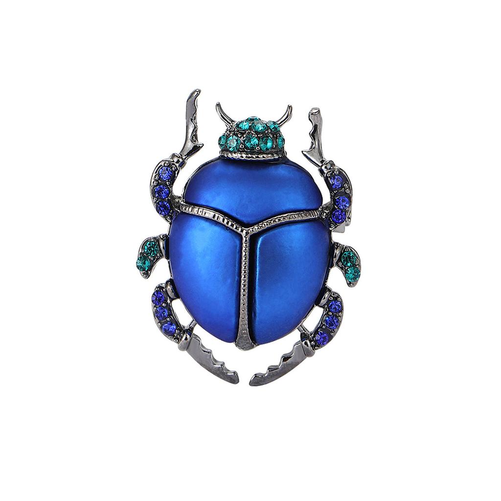 Beetle Brooch Creative Insect Brooch Niche Design Anti-Light Pin Suit Accessories