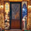 2D Flat Photo Booth Prop 2pcs, Winter Christmas Decorative Couplets, Yard, Porch, Garden Holiday Decorations, Halloween, Thanksgiving, New Year's Part